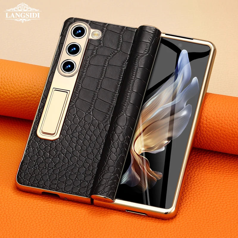 Z Fold 6 Leather Case