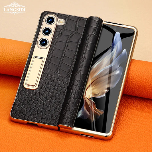 Z Fold 6 Leather Case
