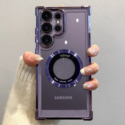 S24 Ultra Luxury Plating Magnetic