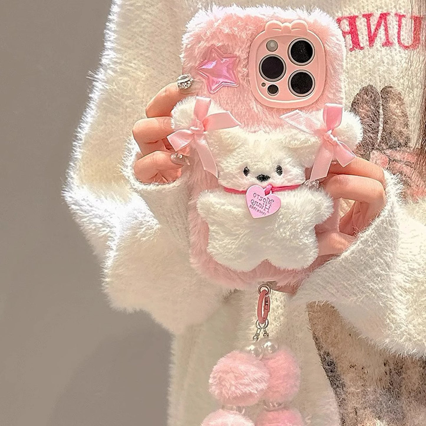 iPhone 13/12PM Pink Plush