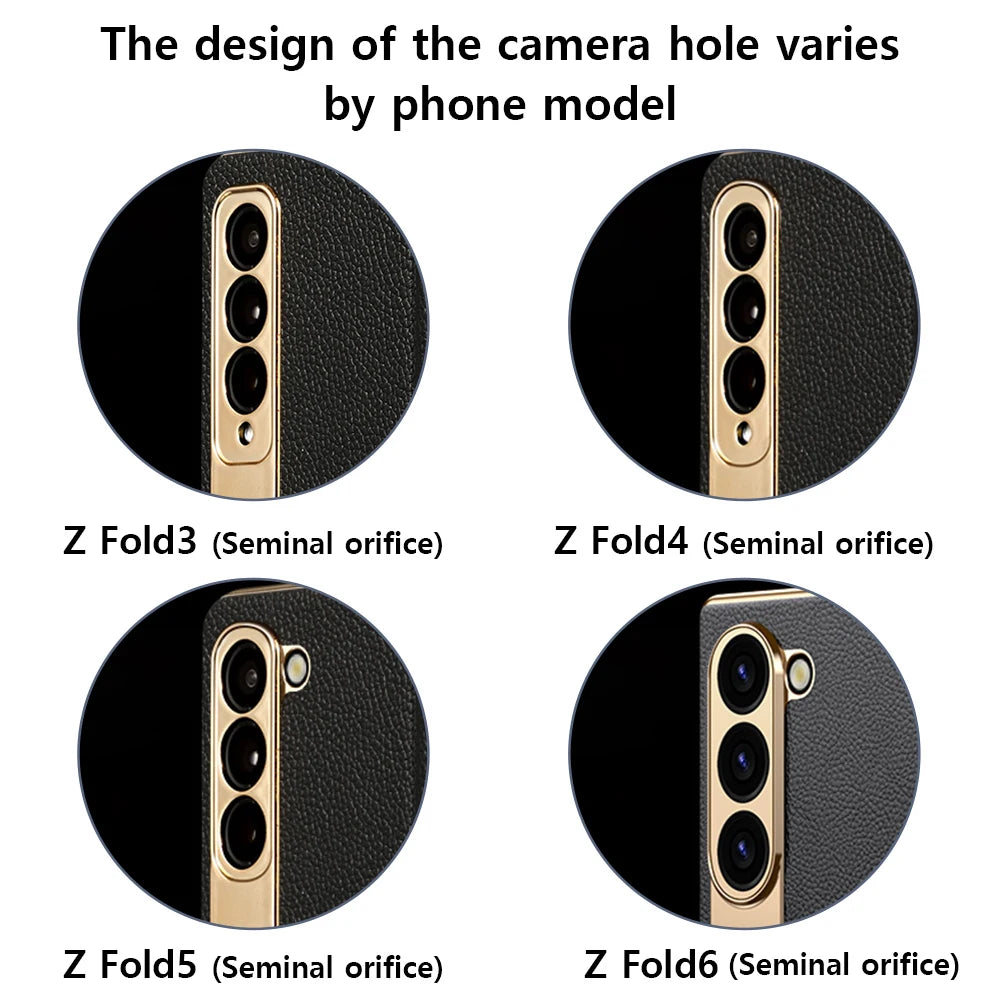 Funda de cuero para Z Fold 5