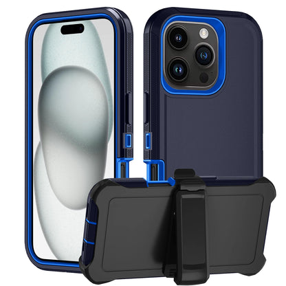 A black and blue MOtterBox case for an iPhone.