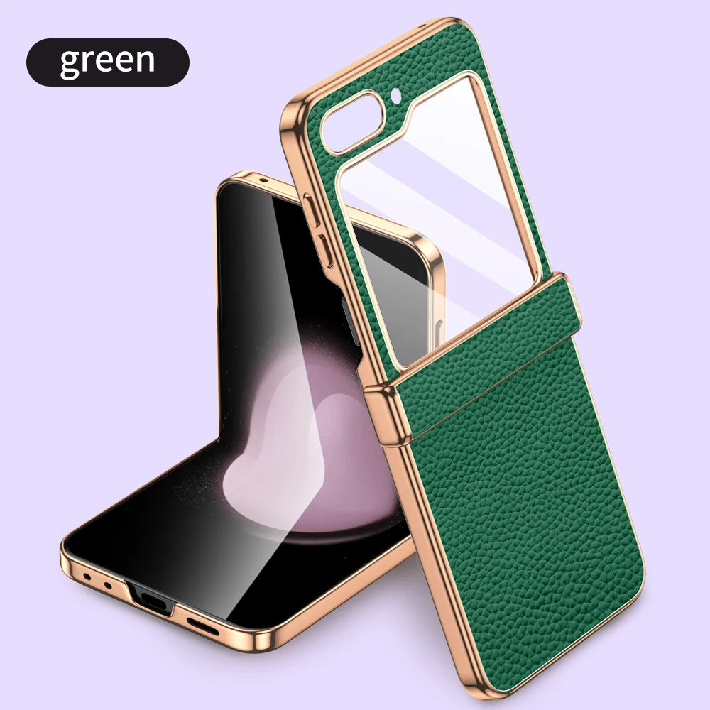 Protección de cuero para Z Flip 5