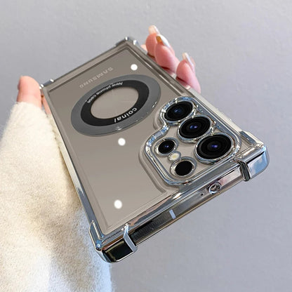 S24 Ultra Luxury Plating Magnetic