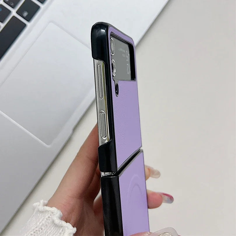 Funda de cuero Magsafe para Z Flip 5