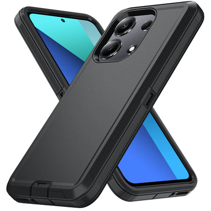 A black and blue MOtterBox case for an iPhone.