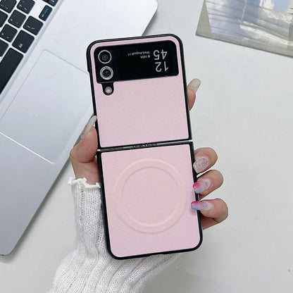 Funda de cuero Magsafe para Z Flip 6