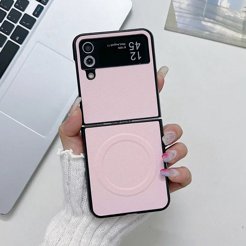 Funda de cuero Magsafe para Z Flip 5