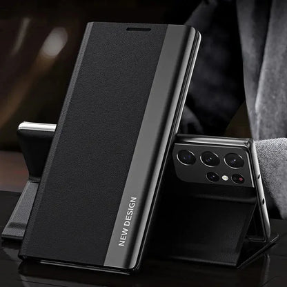 Funda de cuero para Note 10+