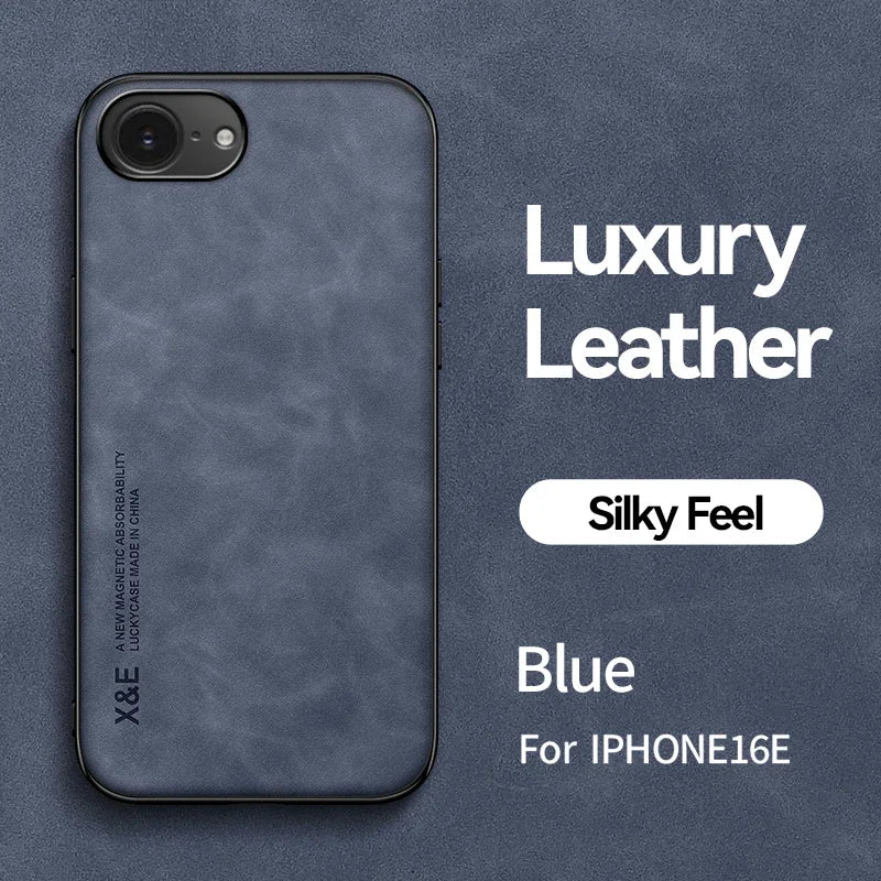 iPhone 16E Magnetic Leather Case