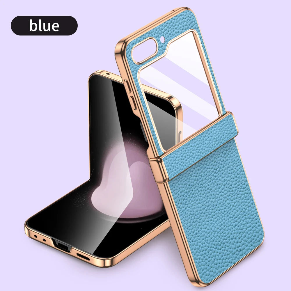 Protección de cuero para Z Flip 6