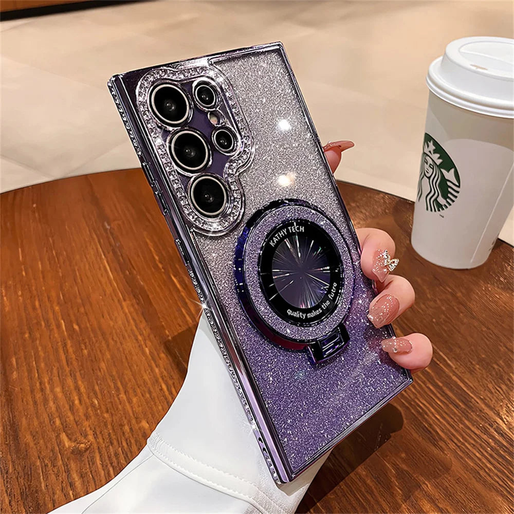 Funda con soporte de anillo magnético ultra S23