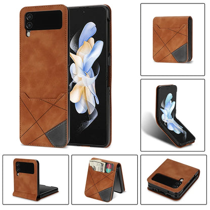 Funda de cuero a prueba de golpes para Z Flip 5