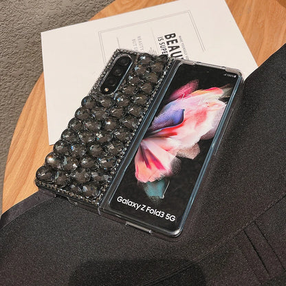 Estuche plegable Z Fold 5 con diamantes de imitación