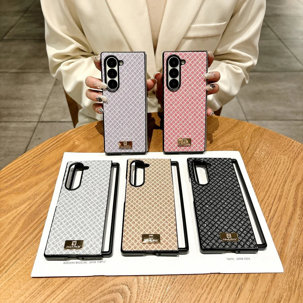 Estuche plegable Z Fold 5 con diamantes de imitación