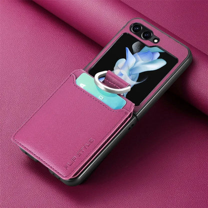 Cartera de cuero para Z Flip 5