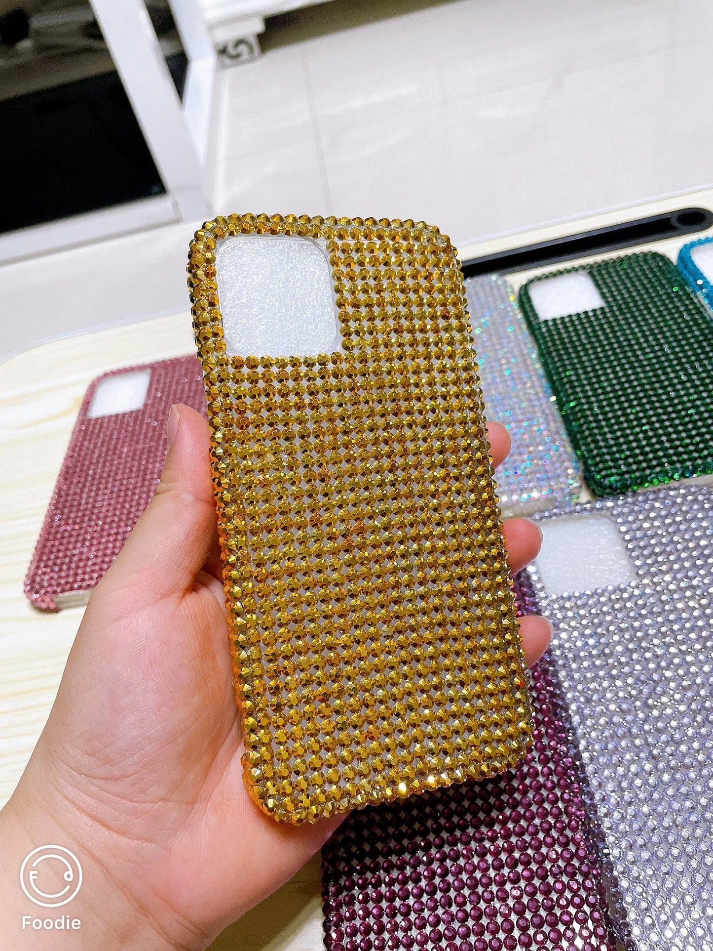 S23+ Diamantes de imitación de moda