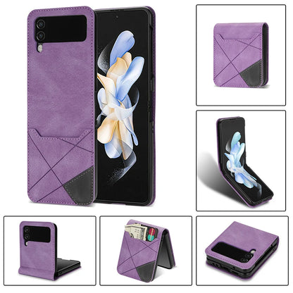 Funda de cuero a prueba de golpes para Z Flip 6
