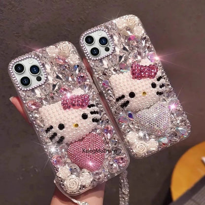 iPhone 11 Rhinestone Hello Kitty