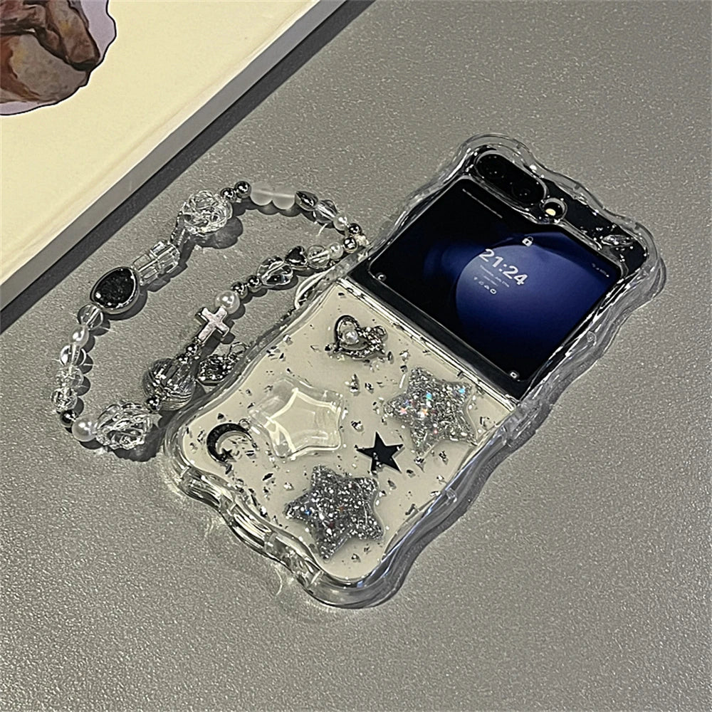 Funda protectora con borde para Z Flip 5