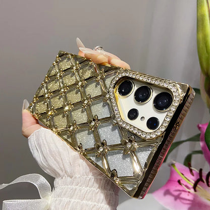 S23+ Flor de diamantes de imitación