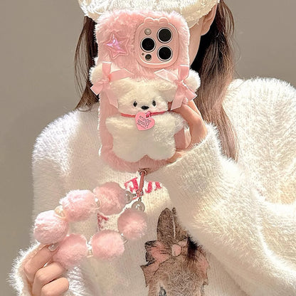 Peluche rosa para iPhone 14PM