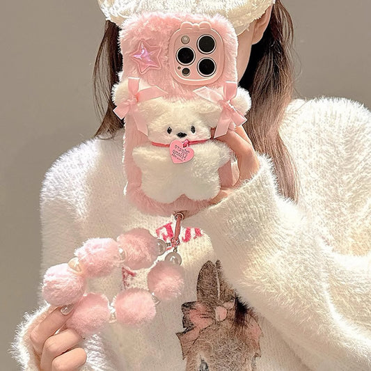 iPhone 16 Peluche Rosa