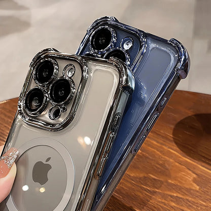 Phone case with Apple logo on a wooden surface