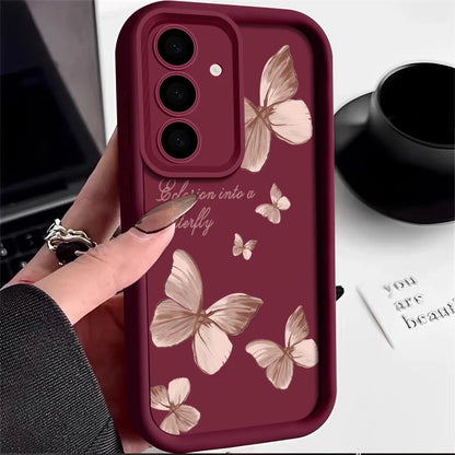 S24 Ultra Gold Butterfly