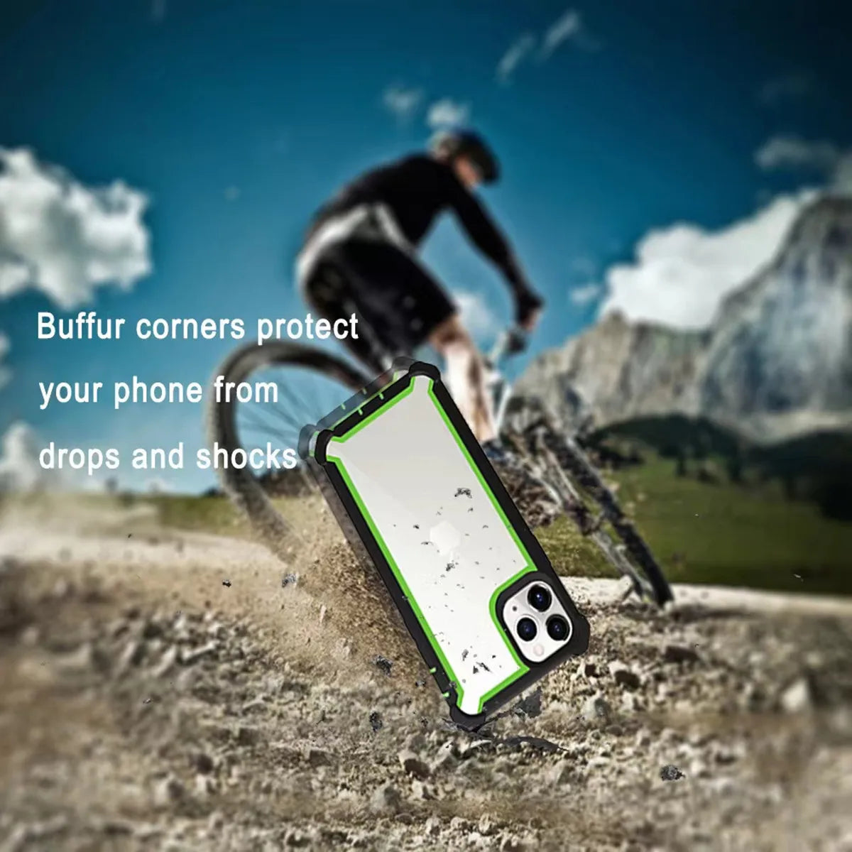 Transparent shockproof hybrid armor case