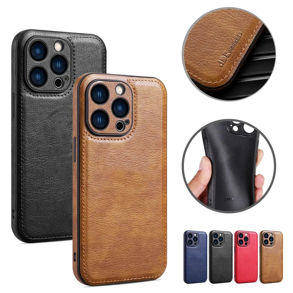 Funda de cuero suave para iPhone 11
