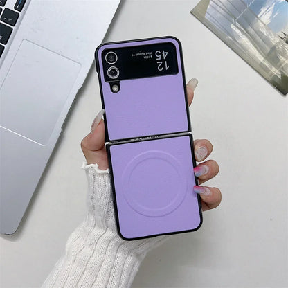 Funda de cuero Magsafe para Z Flip 5