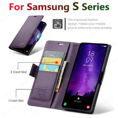 S24 Ultra Wallet Flip Cover