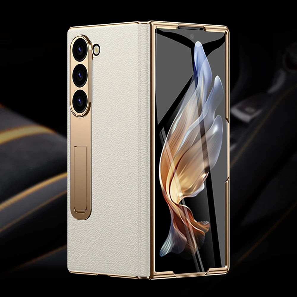 Z Fold 6 Leather Case