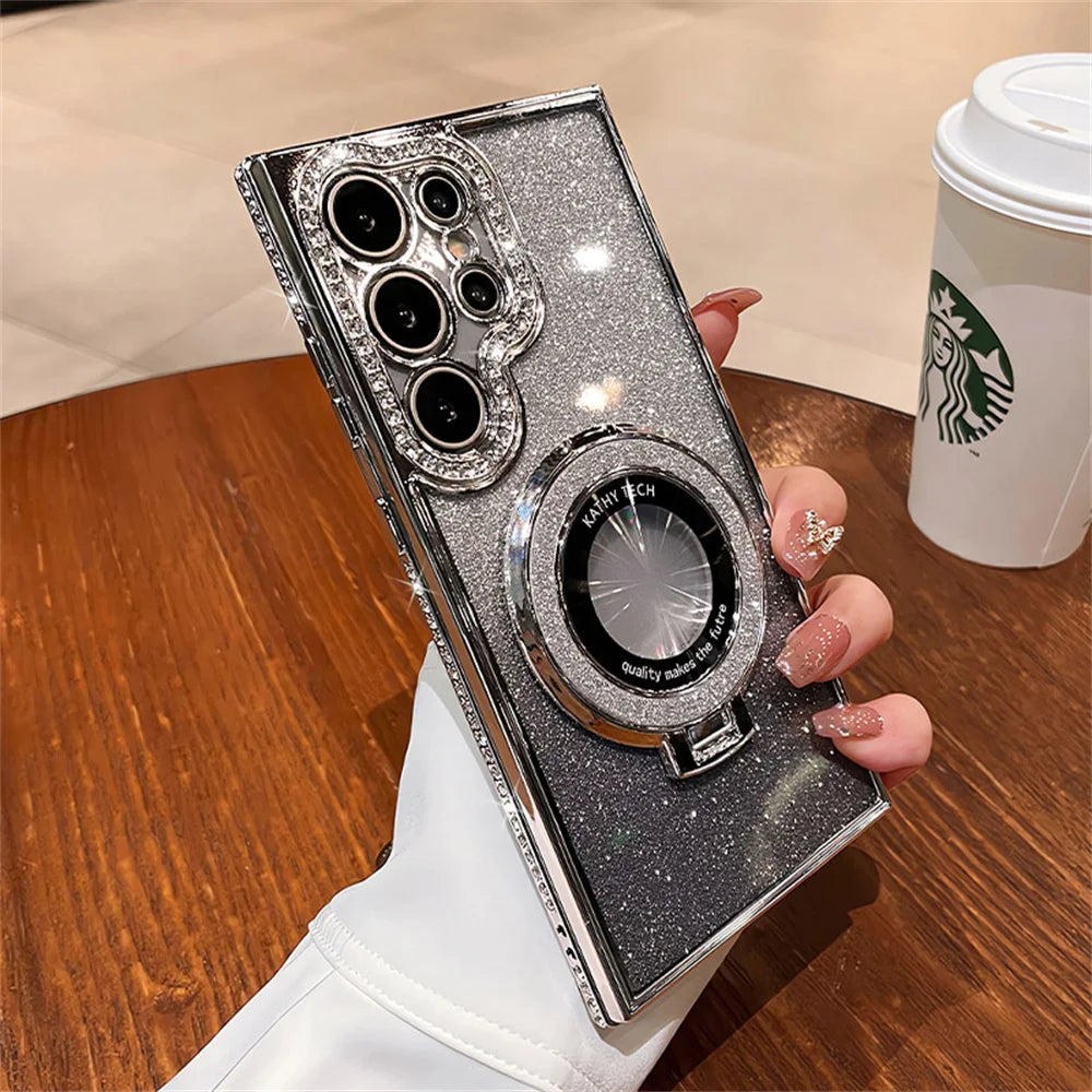 Funda con soporte de anillo magnético ultra S23