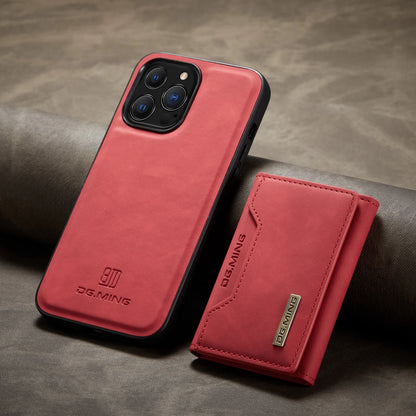 Red phone case with DG.MING branding on a gray surface