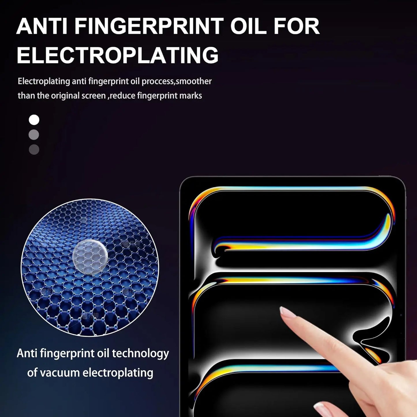 Protector de pantalla transparente para iPad Pro 11 (5.º de 2024), 2 unidades