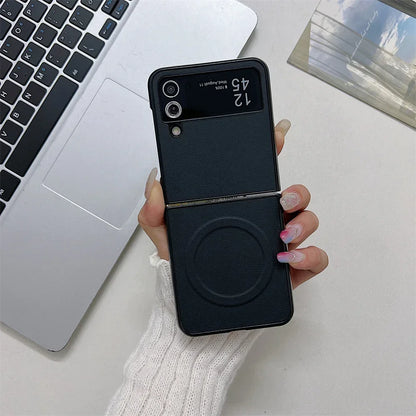 Funda de cuero Magsafe para Z Flip 6
