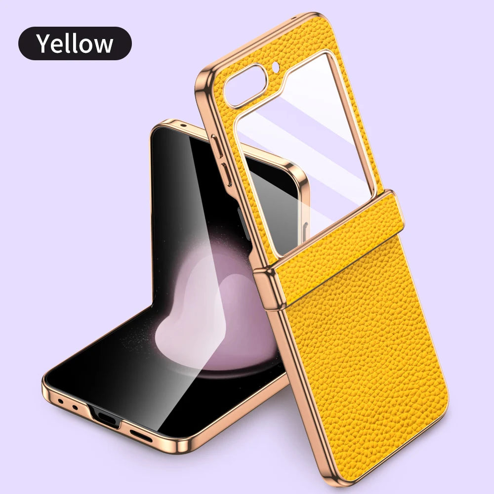 Protección de cuero para Z Flip 5