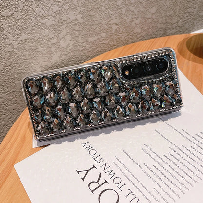 Estuche plegable Z Fold 4 con diamantes de imitación