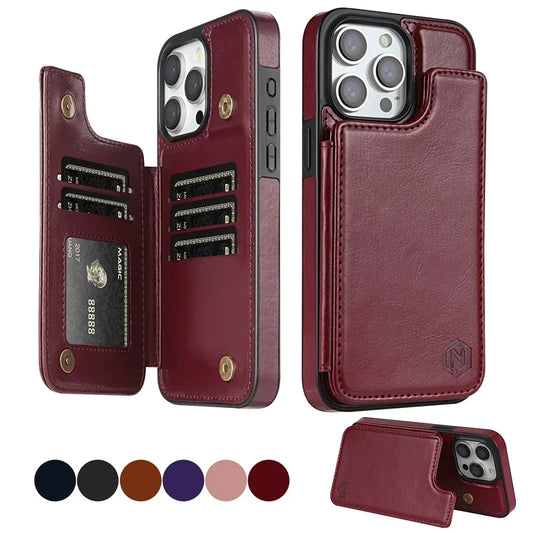 Magnetic Leather Case