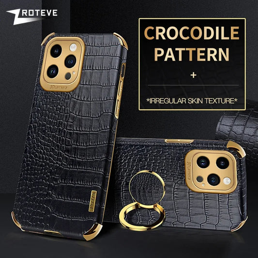iPhone 16 PLUS Crocodile Leather