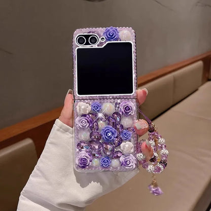 Funda perlada brillante para Z Flip 5