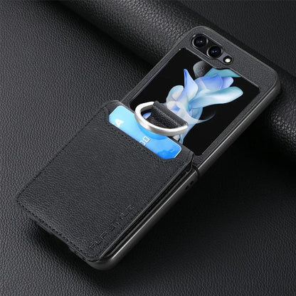 Cartera de cuero para Z Flip 6
