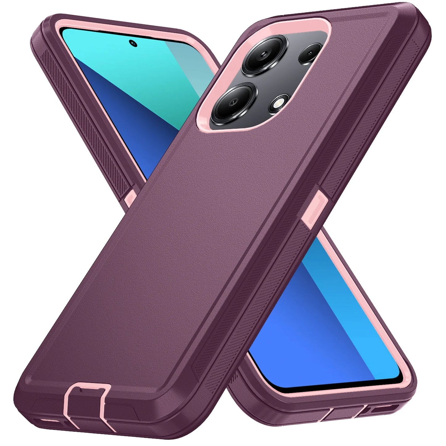 An orange MOtterBox case for an iPhone.