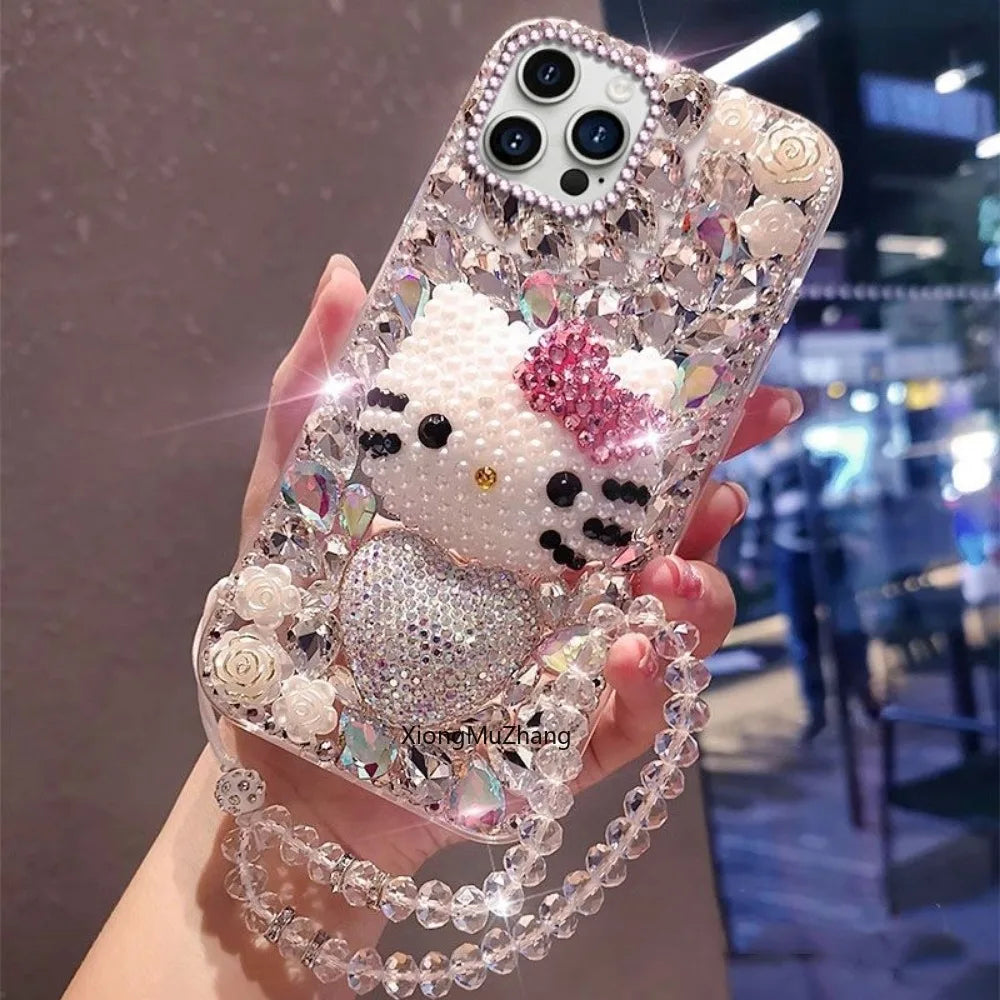 iPhone 11 Rhinestone Hello Kitty