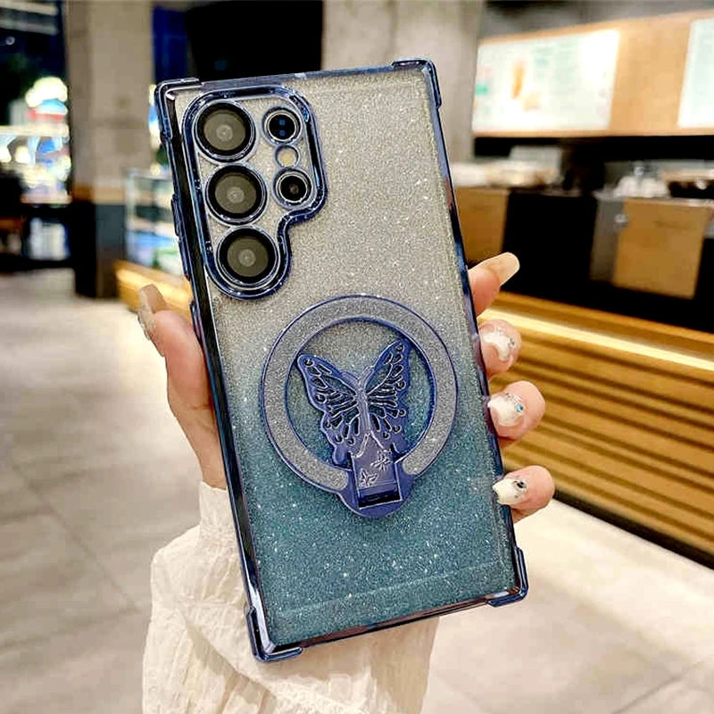 Funda con soporte de mariposa para S21 Ultra