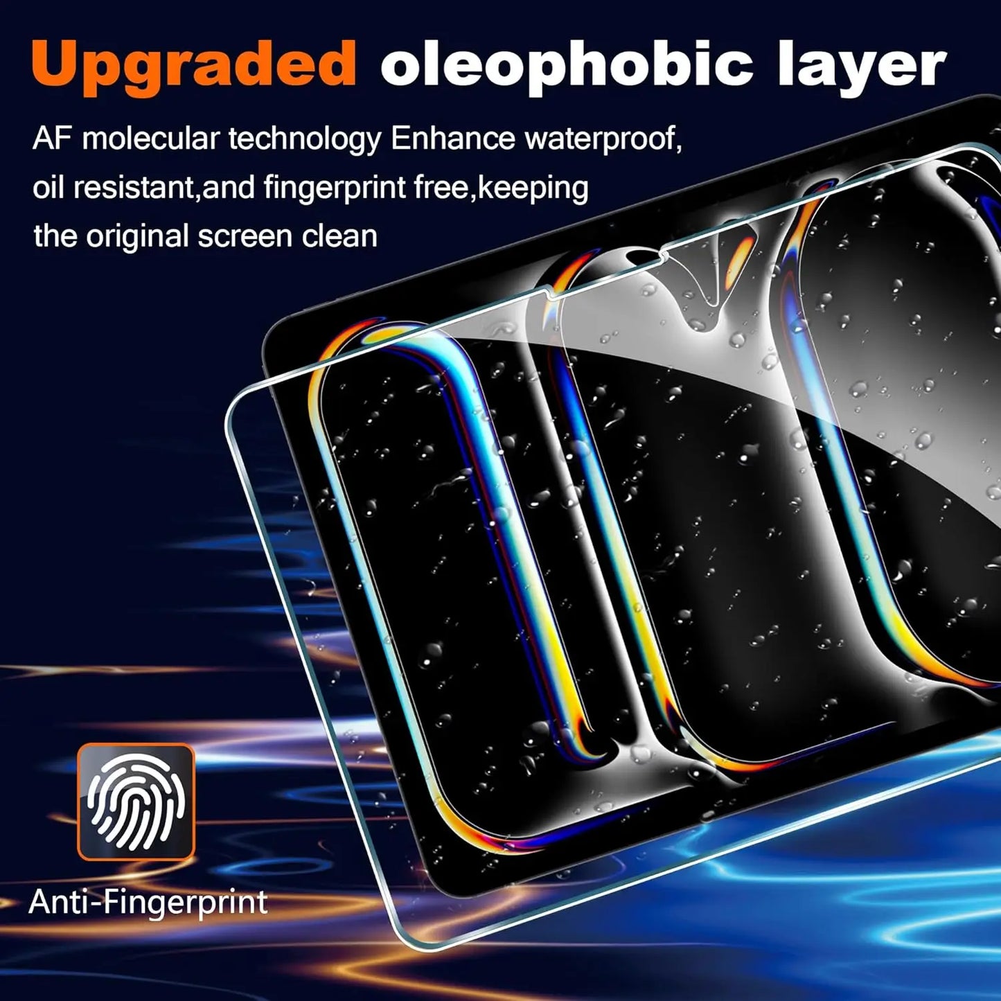 Protector de pantalla transparente para iPad Pro 11 (5.º de 2024), 2 unidades