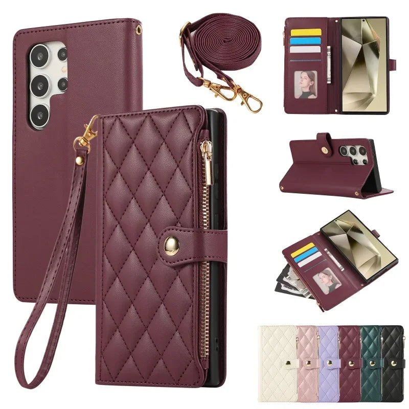 Funda tipo cartera cruzada ultra S23