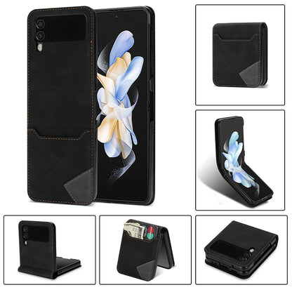 Funda de cuero a prueba de golpes para Z Flip 6